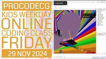 ProCodeCG Kids Weekday Coding Class - Friday - 29 Nov 2024