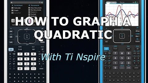 How to solve a quadratic equation by graphing with Ti Nspire CX