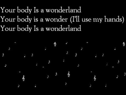 Your Body Is A Wonderland - John Mayer ( With Lyrics )