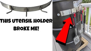 LavaLock® Utensil Holder for UDS 55 Gallon Drum Smoker Stainless REVIEW!