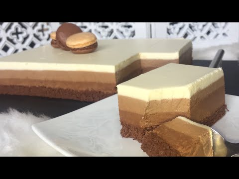 entremet-3-chocolats-recette-inratable-😍👌🏼---كيك-موس-الشوكولاته-بثلاث-طبقات