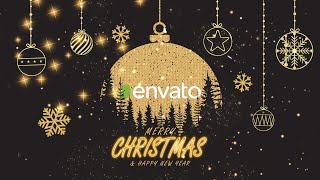 Merry Christmas Greeting Card After Effects Template