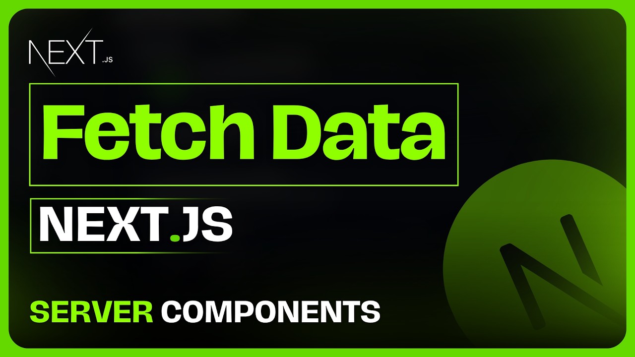 How to Fetch Data in Next js Server Components 2026 Guide - YouTube