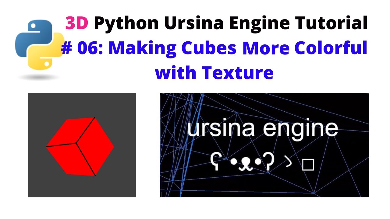 Ursina Engine – 3D Python Game Engine Tutorial: # 06, Making Cubes More ...