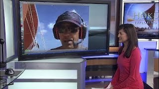 Hokulea's first live video interview during Malama Honua