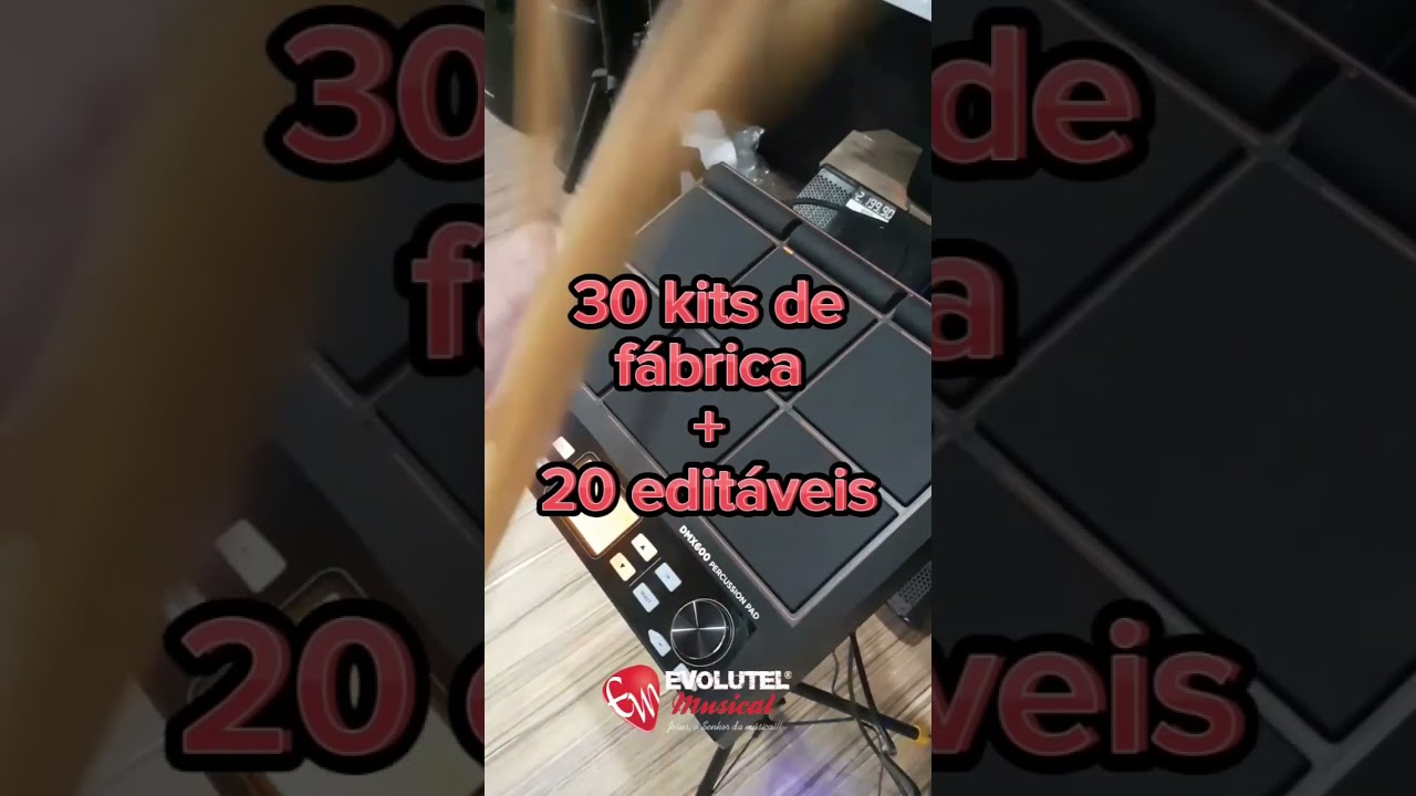 Review/Teste Pad Percussion (Percussão Digital) MICHAEL DMX600 / Tipo Roland Octapad -EVOLUTEL