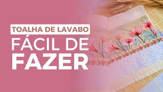 Toalha De Lavabo Fácil De Fazer Po A Po