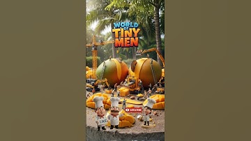 The Great Mango Operation ⚙️🥭 | Tiny Workers vs. Giant Mangoes! 👷‍♂️🥭 | World Of Tiny Men#satisfying