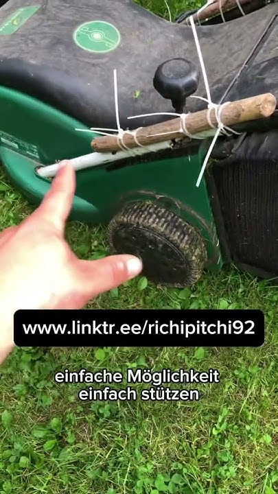 Rasenmäher reparieren Griff gebrochen und Gewinde rausgerissen YouTube