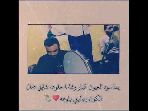 يما سود العيون كبار وشاما حلوه شايل جمال الكون وباليني بلوه