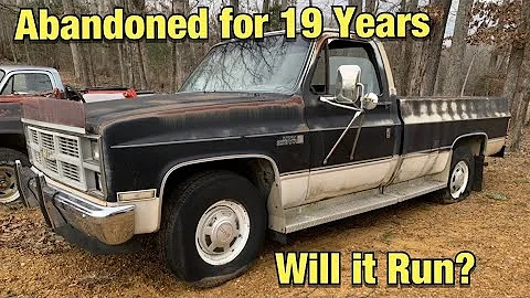 1984 GMC  Sierra ABANDONED FOR 19 YEARS! WILL IT RUN? 3/4 TON, 454 BIG BLOCK SQUAREBODY