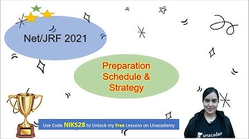 NET JRF 2021 Preperation Schedule & Strategy | Niharika Bhagtani | Unacademy