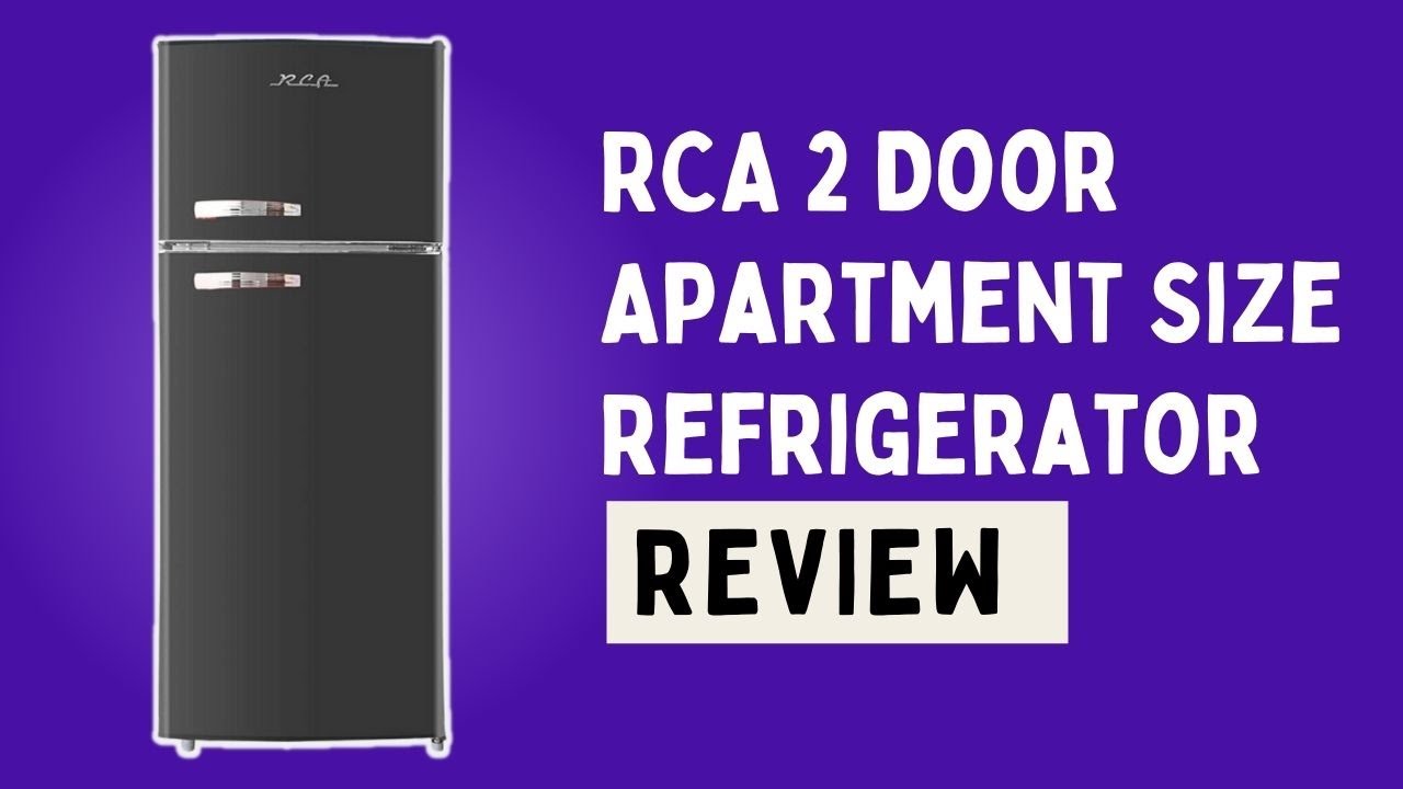 RCA RFR1055-BLUE, Retro 2 Door Apartment Size Refrigerator with Freezer,  10, Blue, cu ft