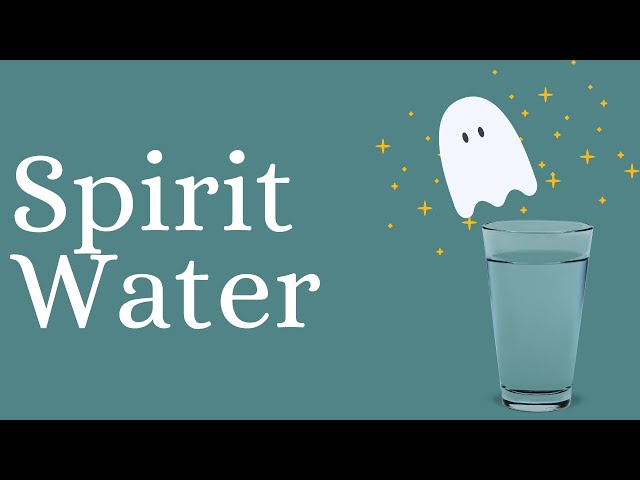 DIY Magic Water Spirit 