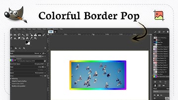 Come creare un effetto bordo arcobaleno sfumato in GIMP
