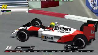 GP4 McLaren MP4-4 MOD 1988 Monaco Circuit. Overtake in Monaco almost impossible mission.