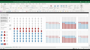 The icon array chart Excel tool