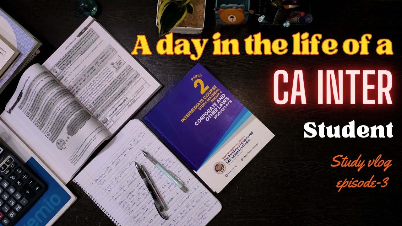 A Day in the Life of a CA Intermediate Student | Study Vlog Episode 3 # ...