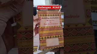 Cetak Undangan Pakai Printer dan Kertas BC Motif Batak - Nias Ulos hasil bagus #undanganbatak
