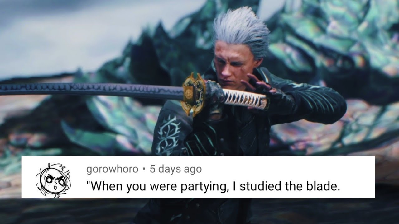 Vergil studied the blade