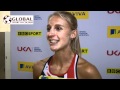 Hannah England  talks to Global Sport In Colour following her performance in Glasgow