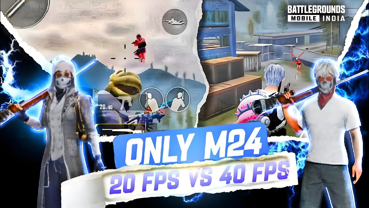 "BGMI TDM M24 Showdown | 20 FPS vs 40 FPS - Who Wins?" - YouTube