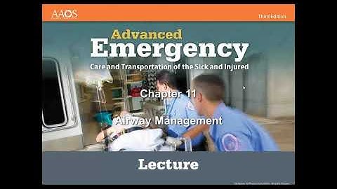 ARES Advanced EMT Class A121- Airway Part 1