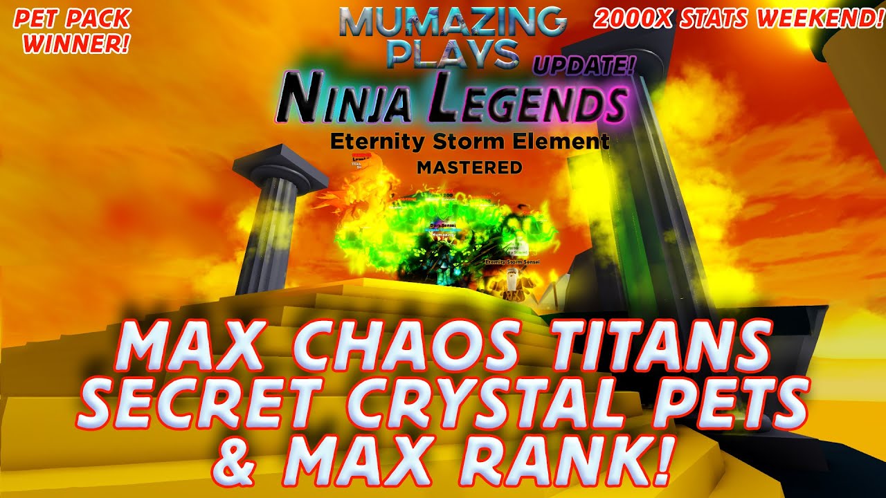 Max Chaos Titans Hidden Pet Crystal Max Rank In Ninja - eternal cafe ad roblox