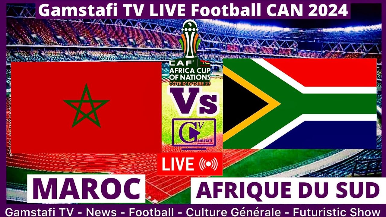 Maroc vs Afrique du Sud En Direct CAN 2024 Commenté en temps réel Gamstafi TV YouTube