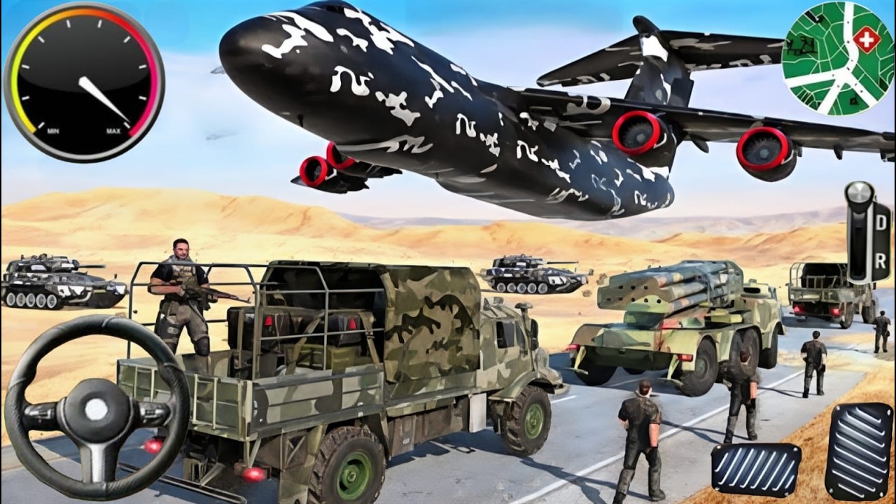 Army Truck Driving Cargo Games - US Offroad Army Truck Driving 3D 2025 - Andriod Gameplay