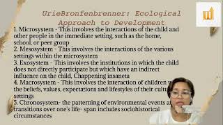 CHILD AND ADOLESCENT DEVELOPMENT with Ms. Rowena Hibanada