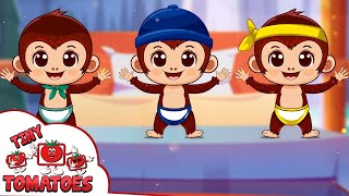 Five Little Monkeys  Winter Version | Tiny Tomatoes Nursery Rhymes & Kids Songs #kidssongs #kids