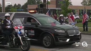 Funeral procession for slain Euclid police Officer Derbin