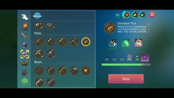 Utopia:Origin Making Legendary Obsidian Pick 60 Plans