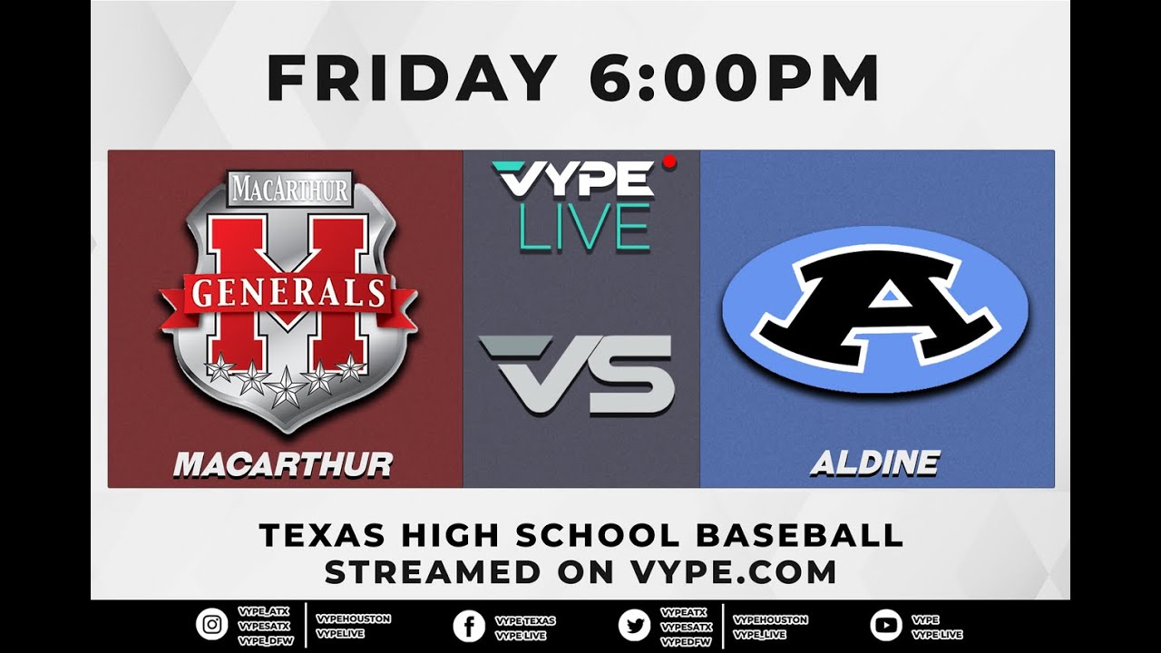 6PM Baseball MacArthur Vs Aldine YouTube 6pm-baseball-macarthur-vs-aldine-youtube