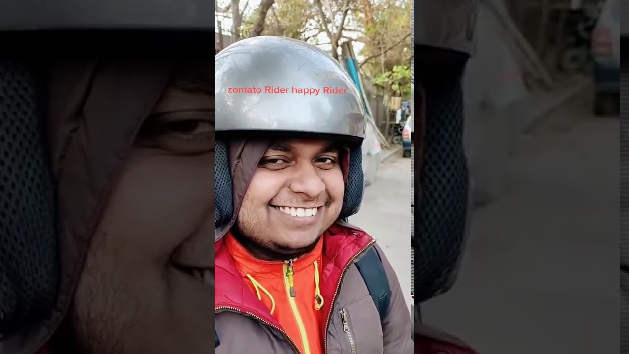 Zomato Rider Happy Rider | Zomato Delivery Boy SMILING VIRAL VIDEO