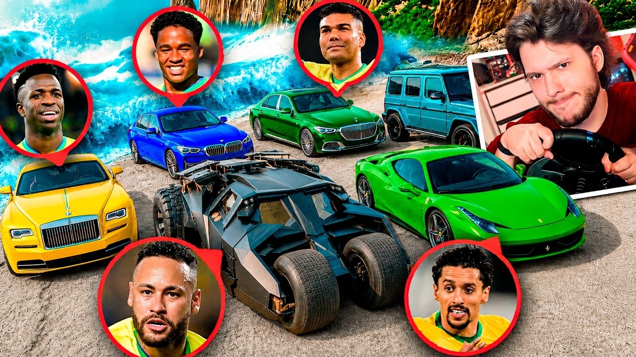 Fuga com CARROS de JOGADORES em um TSUNAMI!! (GTA 5 RP) 
