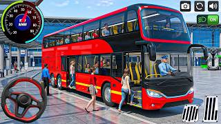 Bus Simulator 3D Bus Driving: city coach pick drop double decker bus pick drop - android gameplay screenshot 5