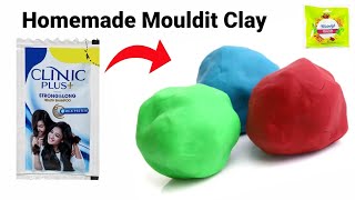 How to make Shampoo Mouldit Clay/Ganesh Idol Making Clay/ganapati murti making/homemade clay/diyplay