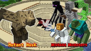 Updated Mutant Husk VS Mutant Monsters | Minecraft |Mobs Battle screenshot 4