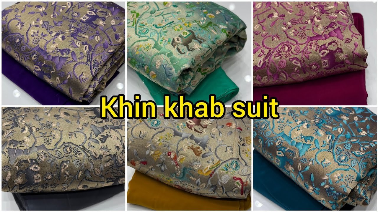 Crepe salwar khin khab banarasi shirt || banarasi suit || silk | handwork | partywear | punjabi suit