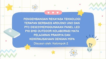 Digital Clock+Scrolling Text || P10 LED Matrix + Arduino Uno + RTC DS3231 [XII MIPA 5 : Kelompok 2 ]