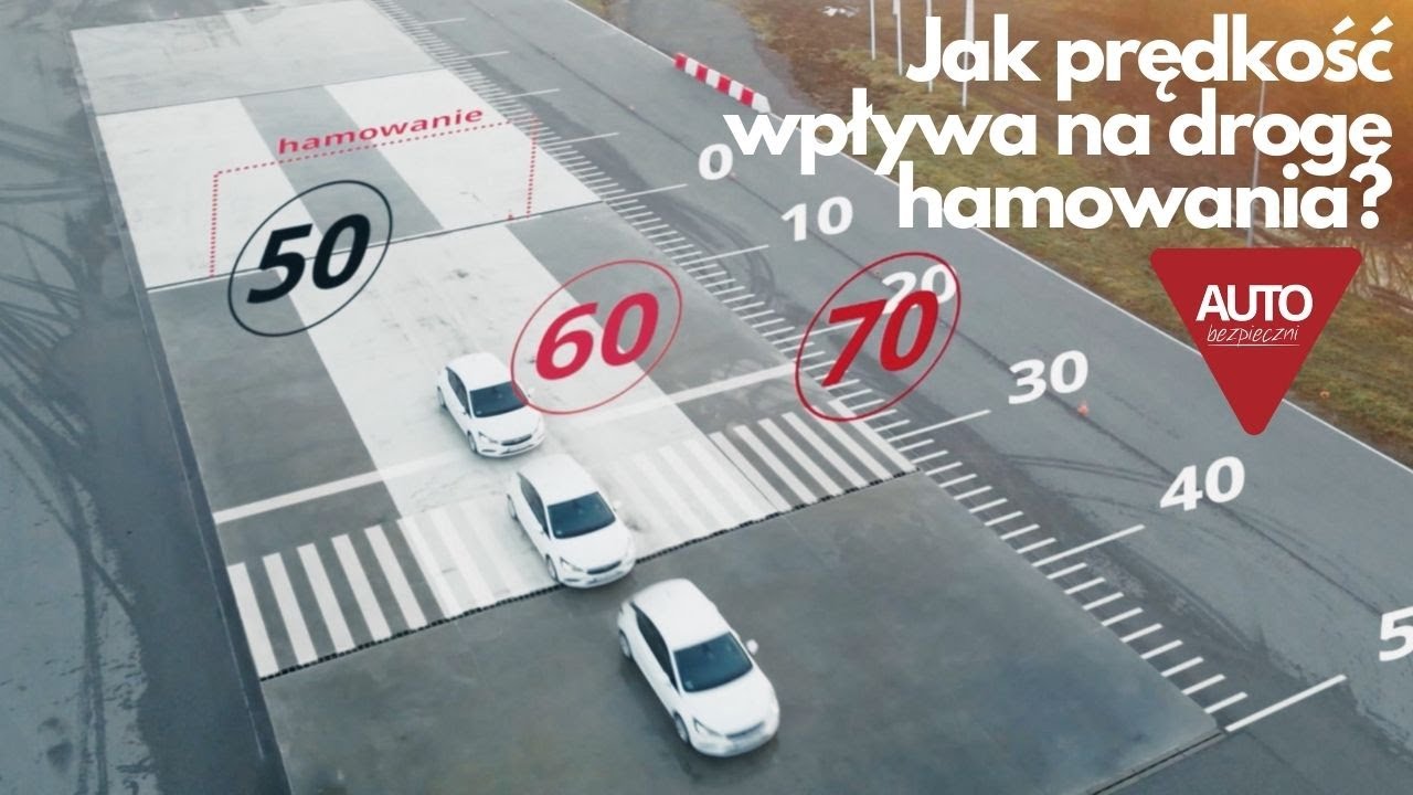 Auto bezpieczni - prędkość a droga hamowania.