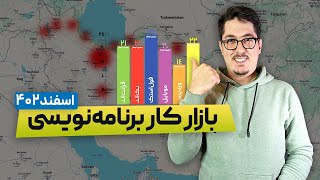 بازار کار برنامه نویسی اسفند 1402 | بررسی دو هزار آگهی شغلی