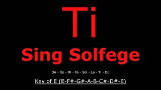 Solfege For Ear & Vocal Training (Key of E) screenshot 1