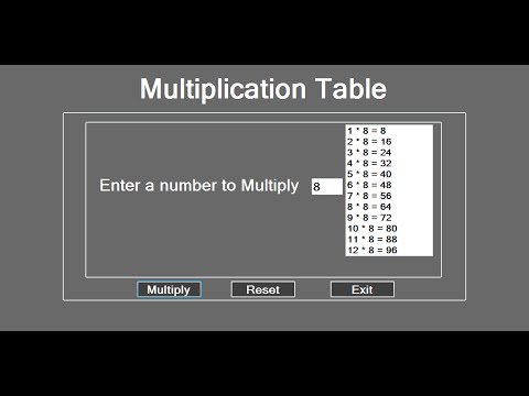 Visual C++ While Loop Multiplication Table - YouTube