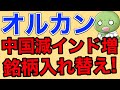 オルカンがさらに強力になります【中国株削減/インド株増加・ナスダック100/米国株割高】