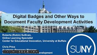 Digital Badges and Other Ways to Document Faculty Development Activities