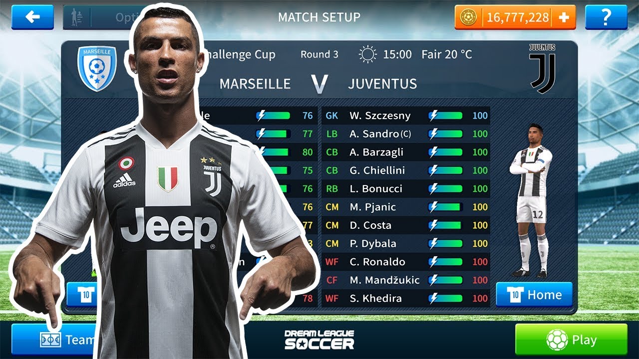 Hướng Dẫn Hack Dls 19 đội Hình Juventus Full Chỉ Số Trong