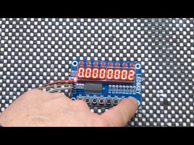 Module TM1638 Affichage LED 8 Digits Avec Touches (2 Pièces) - Pour Arduino AVR, Neuf